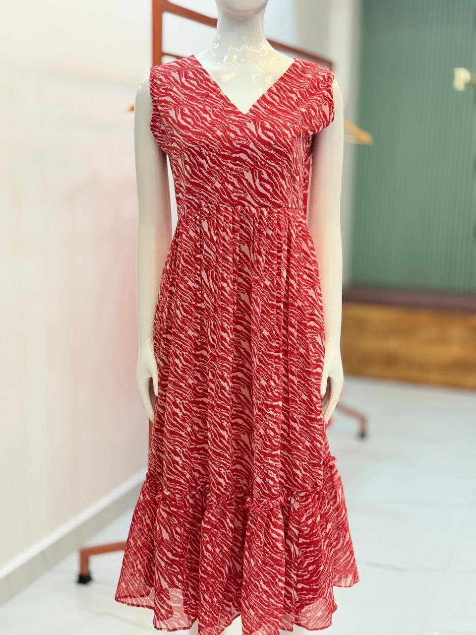 Georgeette  sleeveless frock