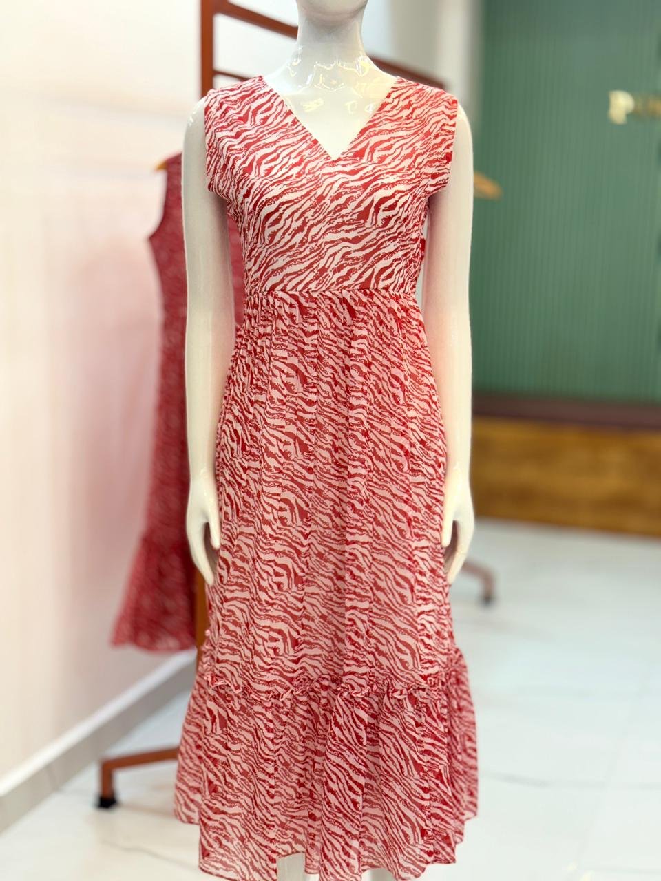 Georgeette  sleeveless frock